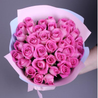 Bouquet of 31 pink roses